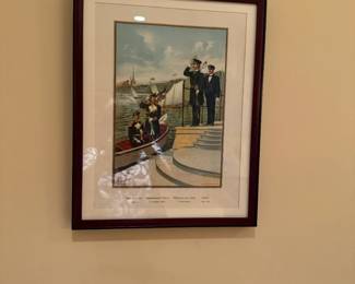 Framed Naval Print
