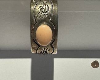 NA Cuff - Peach Coral , signed
