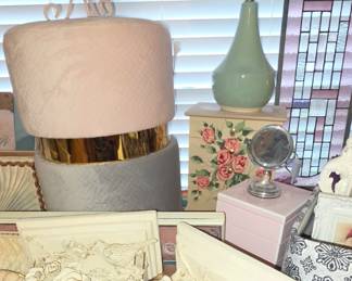 Wall Shelves - Stool - Lamps - Jewelry Boxes