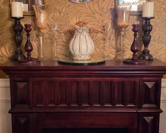 Electric Fire Placecwith Mantle - Home Decor