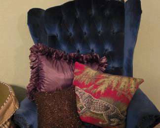 Another View of Blue Chair