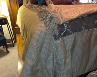 High Queen Bed with step all the way around