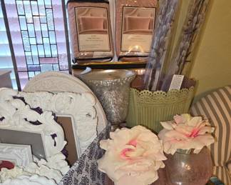 New Sheets - White Picture Frames - Home Decor