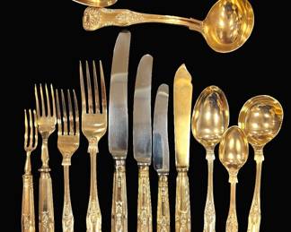 Sheffield Vermeil 138 pc by Wm Yates