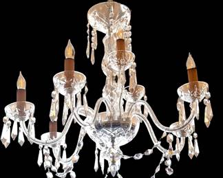 Waterford Chandelier with Matching Sconces