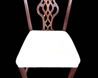 Set of Four Mahogany English Chippendale Chairs, c1765