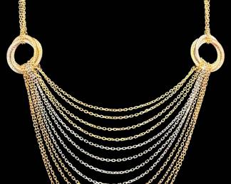 3. Cartier Trinity Tricolor Chain Necklace