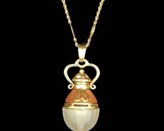 1l1. Faberge Perfume Bottle Pendant