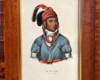 McKenney & Hall Native American Print - a Creek Chief - Ledagie