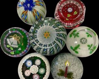 1n Perthshire Art Glass Paperweights