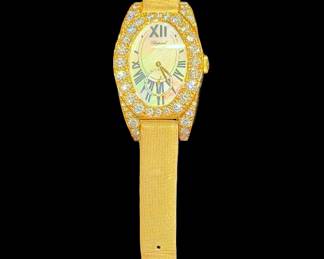 Chopard Classic Oval Ladies Watch with Diamond Surround