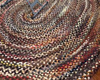 custom braided rug, like new