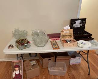 Punch bowls, Oneida flatware