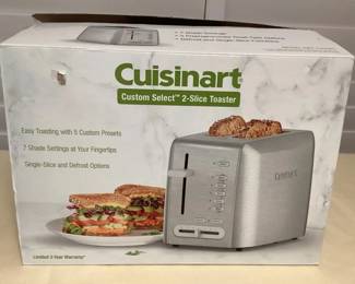 TTM089 Cuisinart Custom Select 2-Slice Toaster New