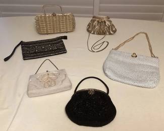 TTM063 Vintage Beaded Evening Bags, Whiting & Davis Metal Mesh Bag & More!