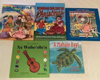 TTM042 Five Children’s Hawaiian Hardcover Books 