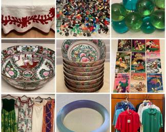 TERRIFIC TREASURES IN MILILANI CTBids Online Auction • Bidding Ends 09/09/26 • Pickup 09/11/26       TERRIFIC TREASURES galore! The auction features vintage Hawaiian quilts, toys, puzzles, trading card sets including Pokemon, vintage Chinese porcelain rose medallion pieces, Hawaiian children's books, fine jade bangles, original artwork, ceramic ware, household goods, vintage comics, cameras, bags, vintage clothing including mu'umu'u, Lego and so much more!Happy treasure hunting! 