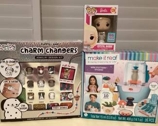 TTM104 Two Kids Activity Kits & Barbie Funko Pop! New