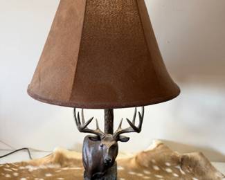 26.5” h deer lamp $25 made of heavy duty resin