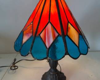 16” stained glass lamp $30