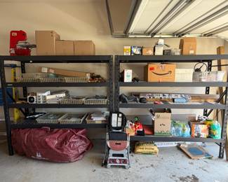 6.5’w x 6’ high x 24” deep Whalen heavy duty shelving 2000lb capacity $100 each -2 available