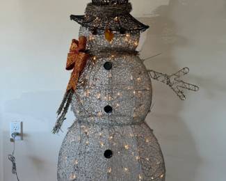47” lighted snowman $20