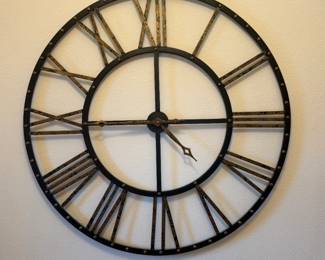 $30 45” diameter wall clock, battery operated, working