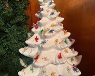 Vintage White Christmas Tree