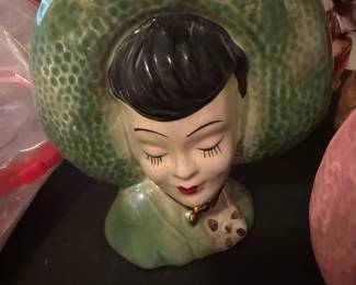 Green Head Vase