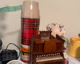 NIP Red Plaid Thermos