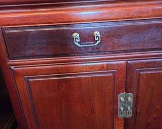 Credenza/console front detail