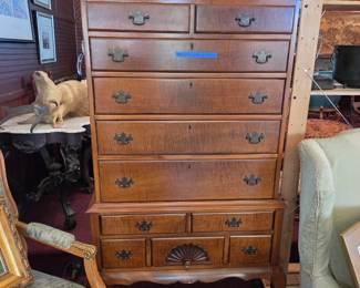 Vintage highboy dresser