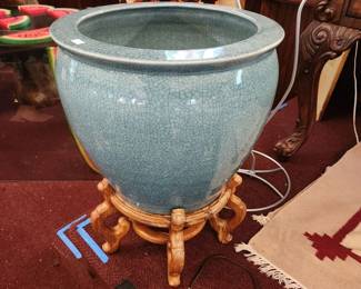 pair of these vintage planters, about 24" tall