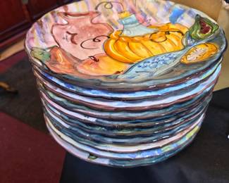Decorative plates by Vietri