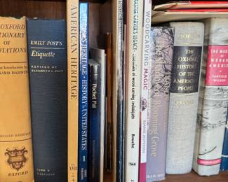 The Oxford Dictionary of Quotations, Emily Post’s Etiquette, American Heritage, American Heritage: History of the United States, Pocket Pal, Printing Ink Handbook, A Master Carver’s Legacy, Woodcarving Magic, Better Homes and Gardens New Garden Book, The Oxford History of the American People, The Making of Modern America