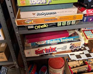 Logus Jr., Backgammon, Parcheesi, Othello, R.S.V.P., Finders Keepers, Airtrix: The Airstream Game, Kala
