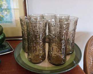 Libbey "Artica" Brutalist Highball Glasses