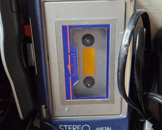 Portable Cassette Player with Carry Case