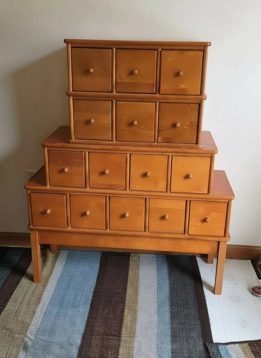 Wooden Apothecary Chest