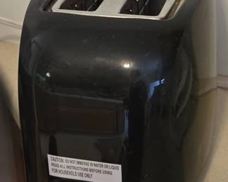 Twoslice black toaster