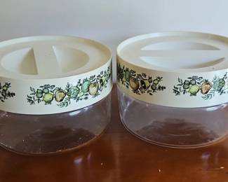 Vintage Pyrex Spice of Life Canisters