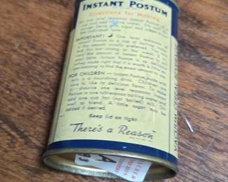Vintage Instant Postum Cereal Beverage Tin second image