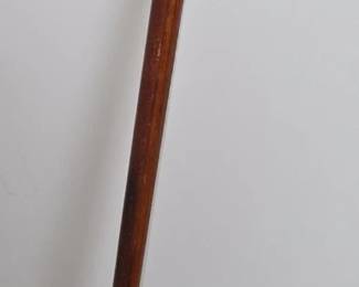 Brass Floral Handle Wooden Cane
