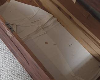 Vintage Cedar Storage Chest second image