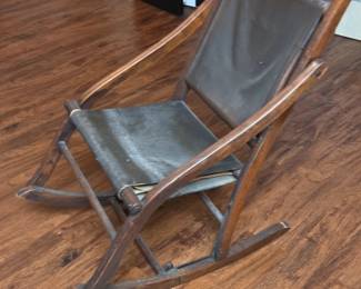 Victorian Folding Campaign Rocker