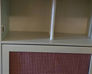 Gingham storage cabinet second image