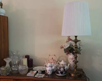 Stiffel Brass Column Table Lamp