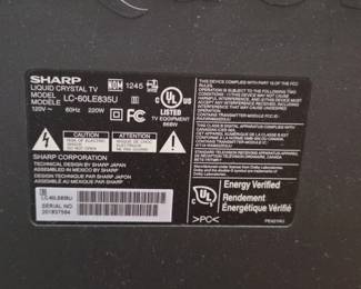 Sharp inch LED Quattron D TV second image
