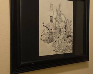 Still Life Ink Drawing