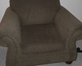 Brown Corduroy Armchair